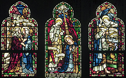 Annunciation and Visitation window by Powell