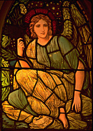 Angel of Hope in stained glass