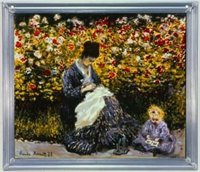 Camille Monet and a Child by Claude Monet