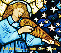 Link to picture of angel playing music
