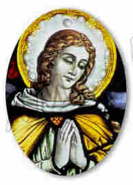 Blessed Virgin Mary in Stained Glass