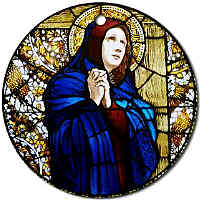 Mother of Sorrows in Stained Glass