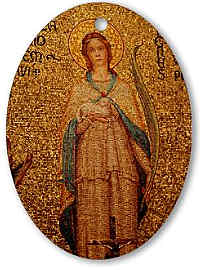 St Agnes Mosaic by Tiffany Studios