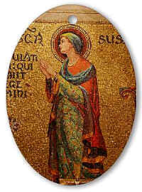 St Susanna Mosaic by Tiffany Studios